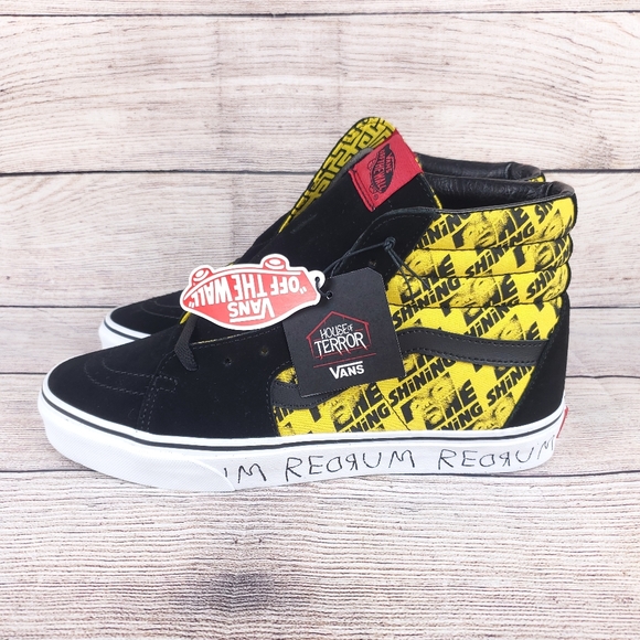 New Vans The Shining SK8 HI Horror Pack Yellow Stephen King Size 10.5 US - Picture 3 of 7
